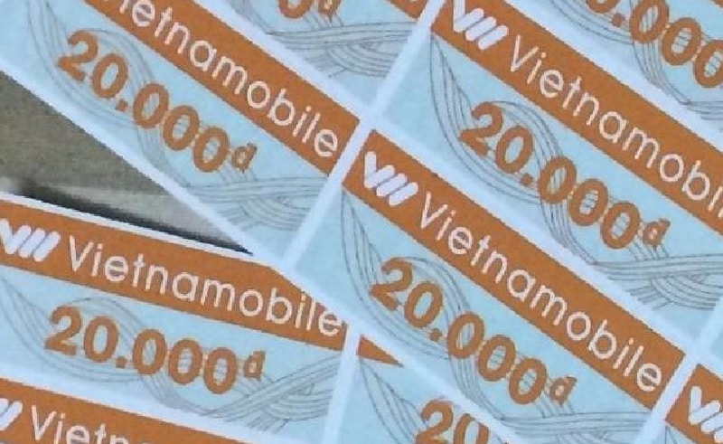Hình thẻ Vietnamobile 20k mới nhất