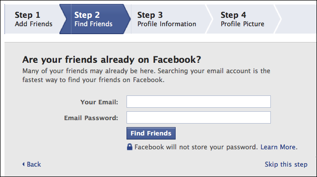 Tiếp đến các bạn lập Facebook như bình thường và copy email ảo trên.