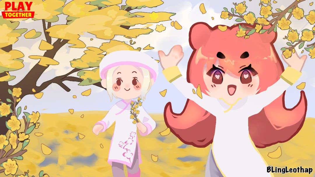 Hình nền game Play Together anime cute xinh xắn
