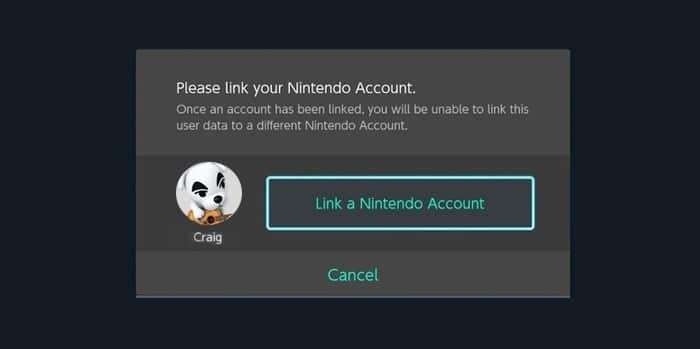 Tích chọn Link a Nintendo Account