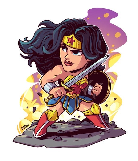 Avatar Wonder Woman chibi đẹp nhất