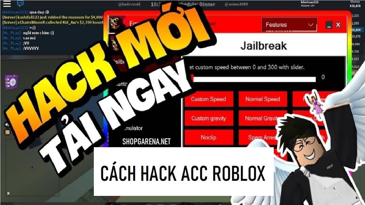 Cách Hack Acc Roblox