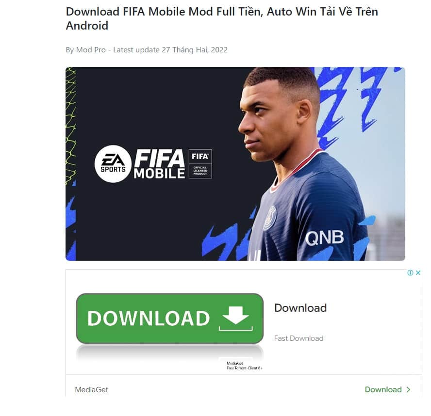 FIFA Mobile Mod Full Tiền