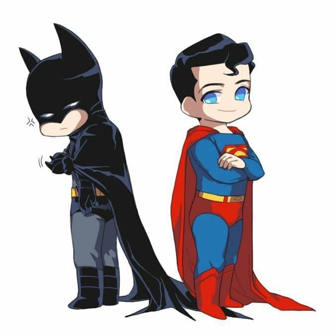 Hình Superman chibi dễ thương