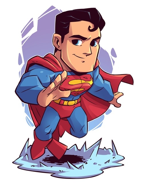 Hình Superman chibi