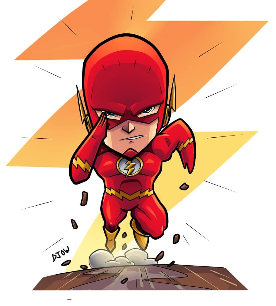 Hình The Flash chibi cute