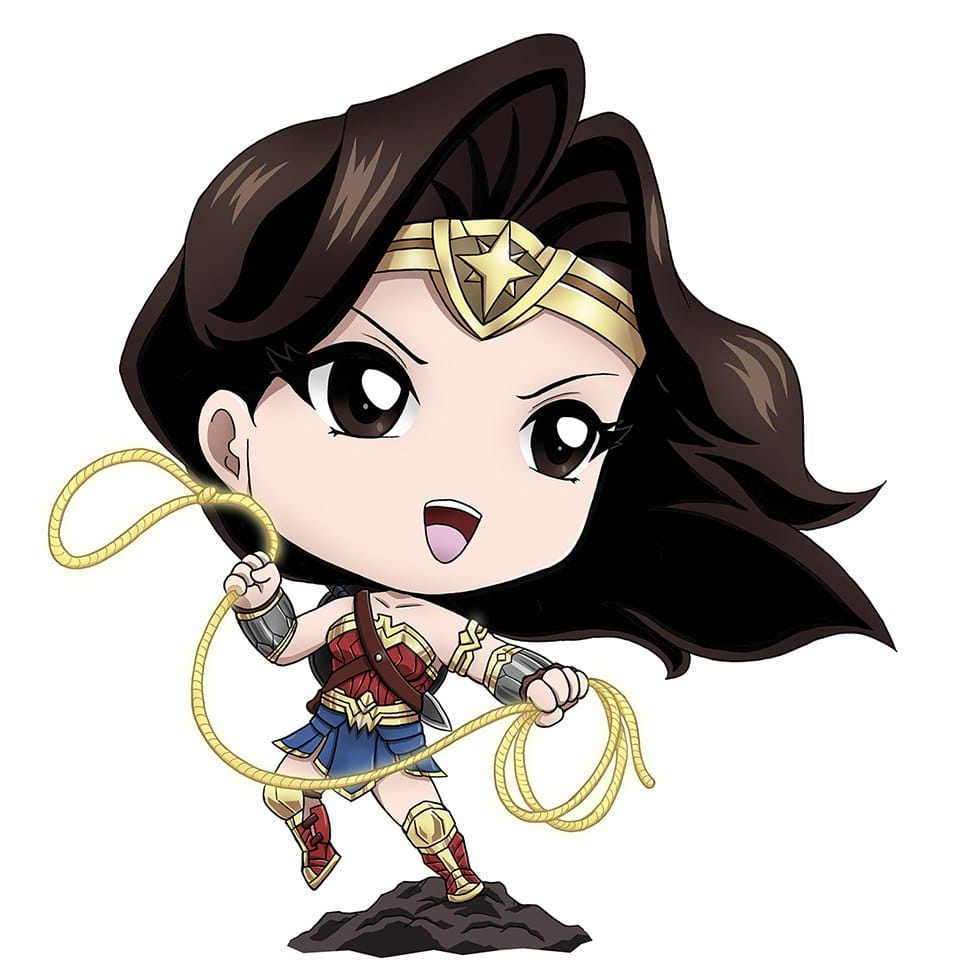 Hình Wonder Woman chibi cute