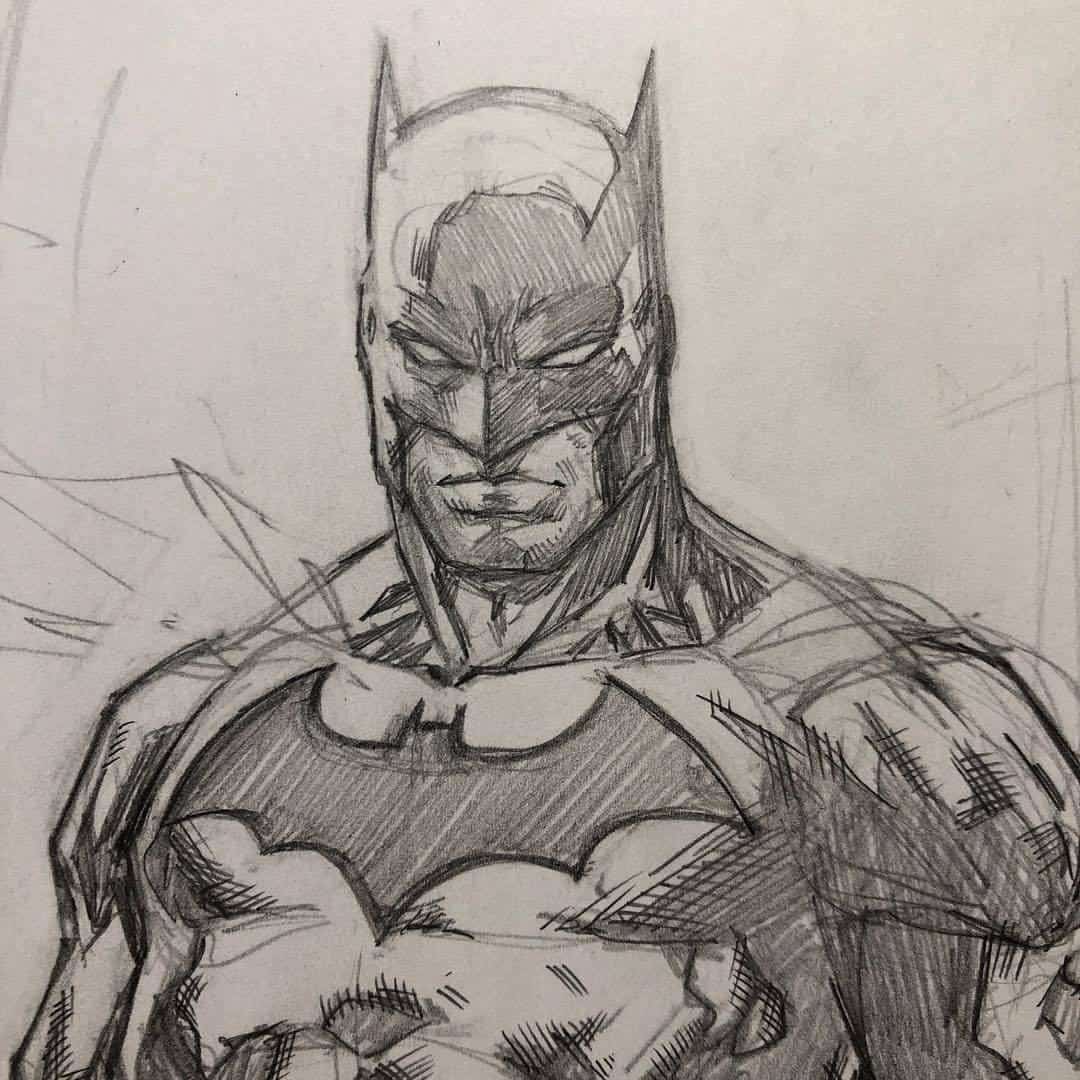 Hình vẽ Batman Liên Quân bằng bút chì