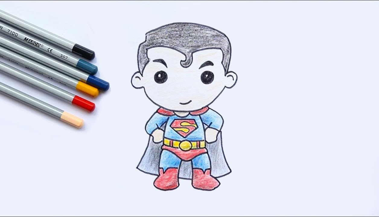 Hình vẽ Superman Liên Quân đẹp chibi cute