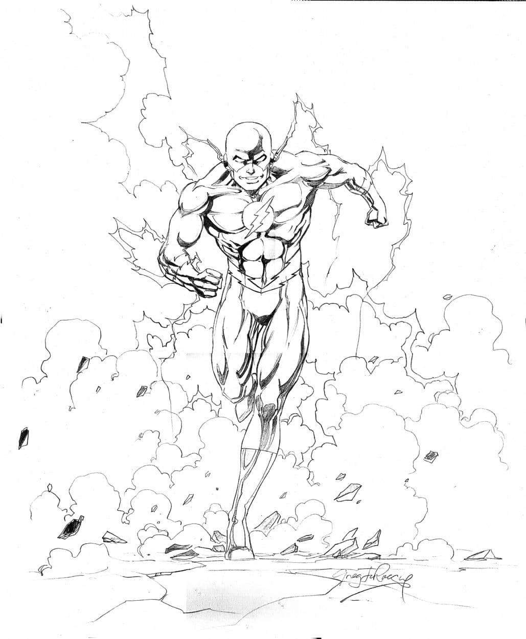Hình vẽ The Flash Liên Quân đẹp đơn giản