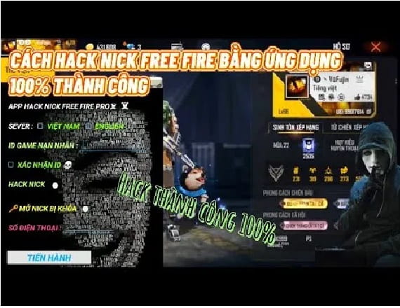 Phần Mềm Hack Nick Free Fire