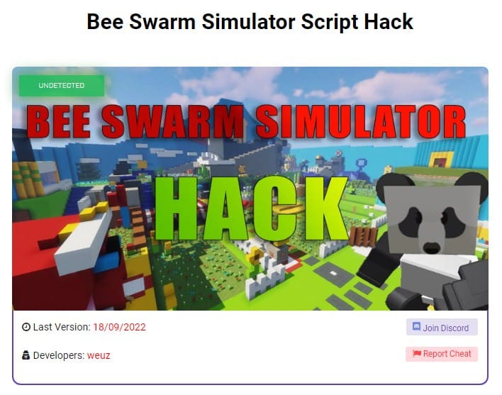 Bản Hack Bee Swarm Simulator Script