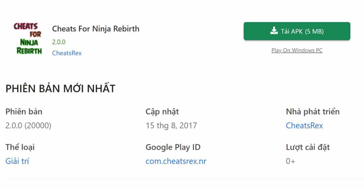 Cheats For Ninja Rebirth