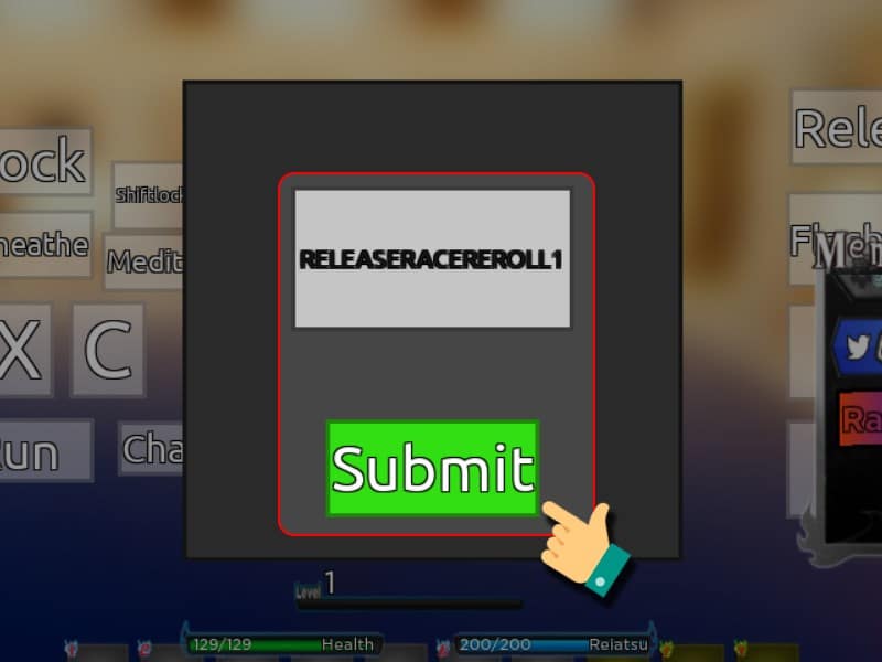 Nhấn nút Submit để xác nhận và hoàn tất quá trình đổi thưởng.