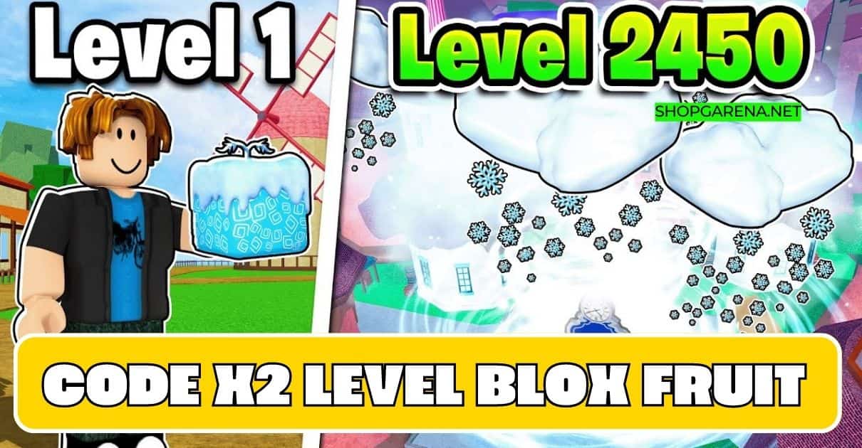 Code X2 Level Roblox Blox Fruit