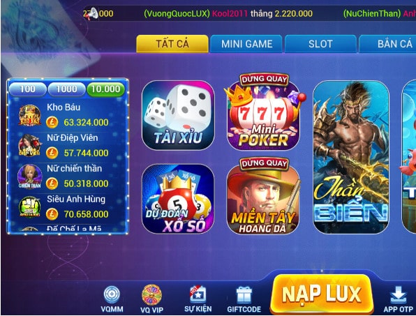 Cổng game Lux39