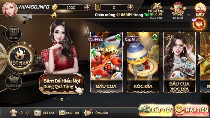 Giao diện game Win456