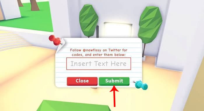 Nhập mã giftcode rồi nhấn nút “Submit” để kích hoạt mã.