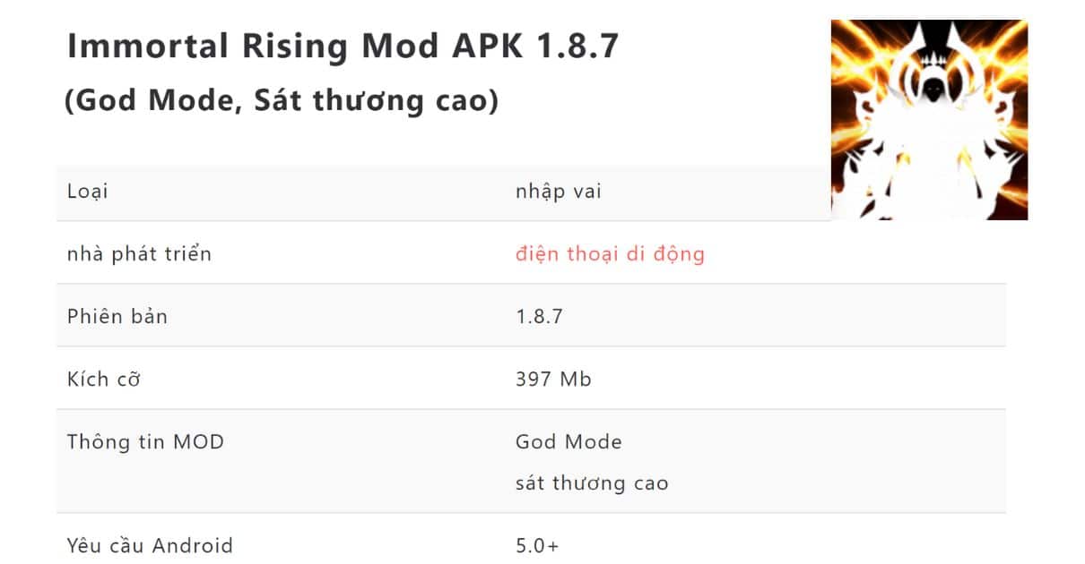 Immortal Rising MOD APK 1.8.7