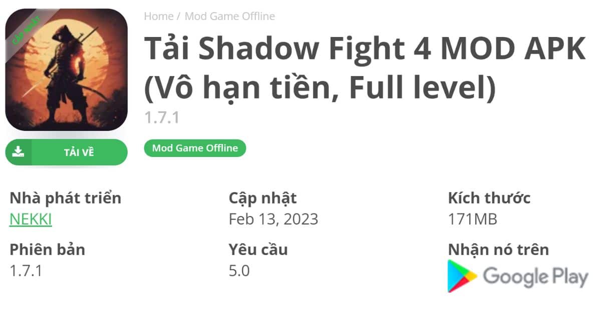Shadow Fight 4 MOD 1.7.1