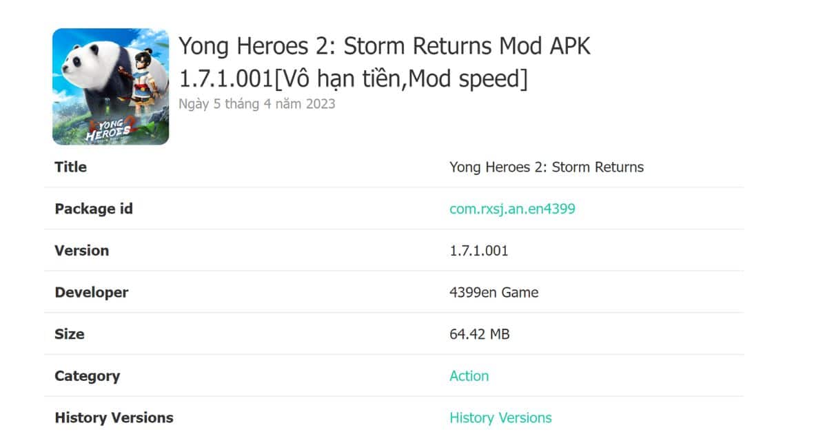 Yong Heroes 2 Phong Vân Tái Khởi 1.7.9.001 APK