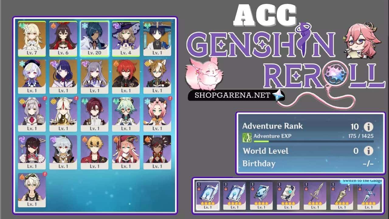 ACC Reroll Genshin Impact Miễn Phí