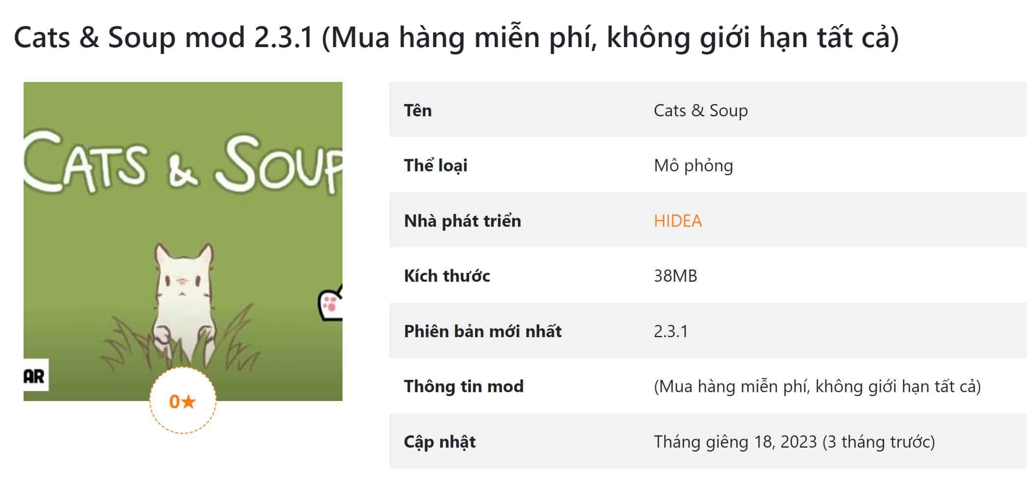 Cats & Soup mod 2.3.1