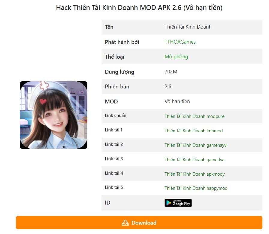 Hack Thiên Tài Kinh Doanh MOD APK 2.6 (Vô hạn tiền)