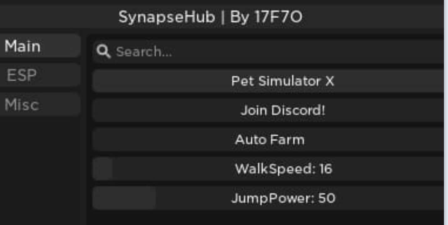 SynapseeHub - Hack Pet Simulator X