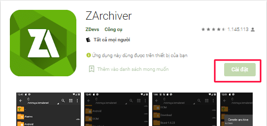 Tải ZArchiver về điện thoại