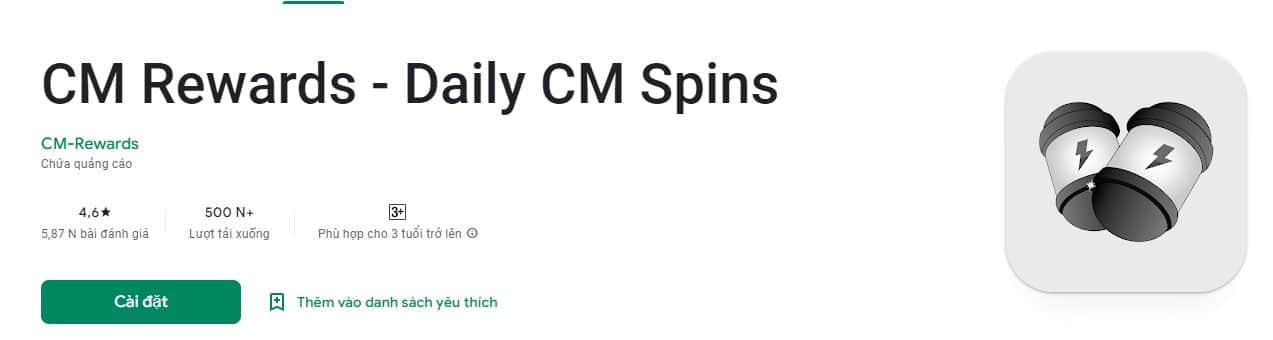 CM Rewards – Daily CM Spins