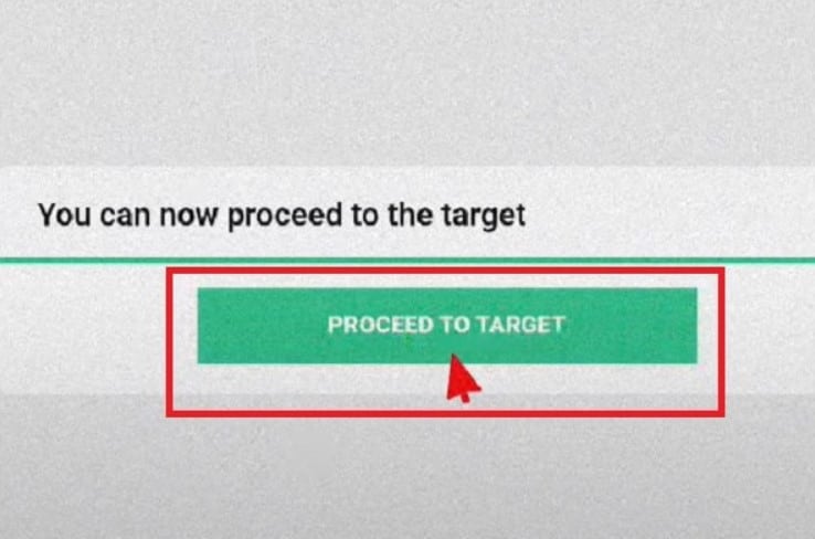 Các bạn nhấn vào Proceed To Target