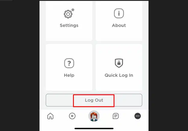Cách đăng xuất Roblox trên điện thoại
