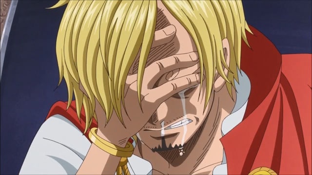 Hình Sanji buồn khóc đau khổ