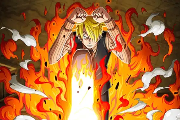 Hình Sanji chân lửa độc đáo