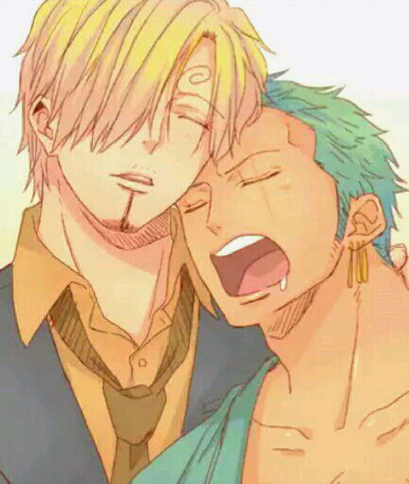 Hình Sanji và Zoro lầy lội