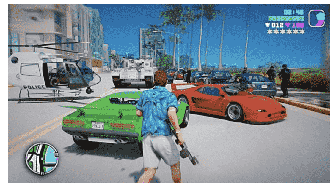 Hình ảnh GTA Vice City ấn tượng