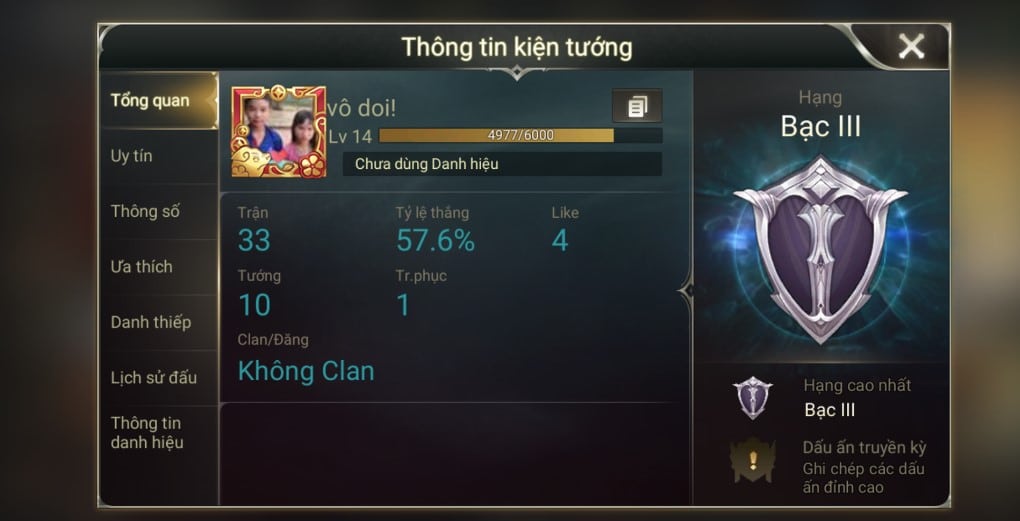 Hình ảnh rank Bạc trong game LQ Mobile