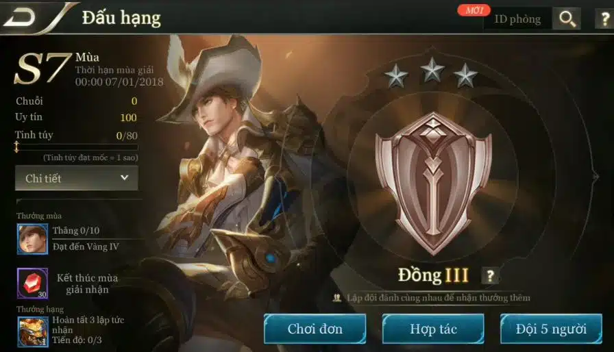 Hình ảnh rank Đồng trong game LQ