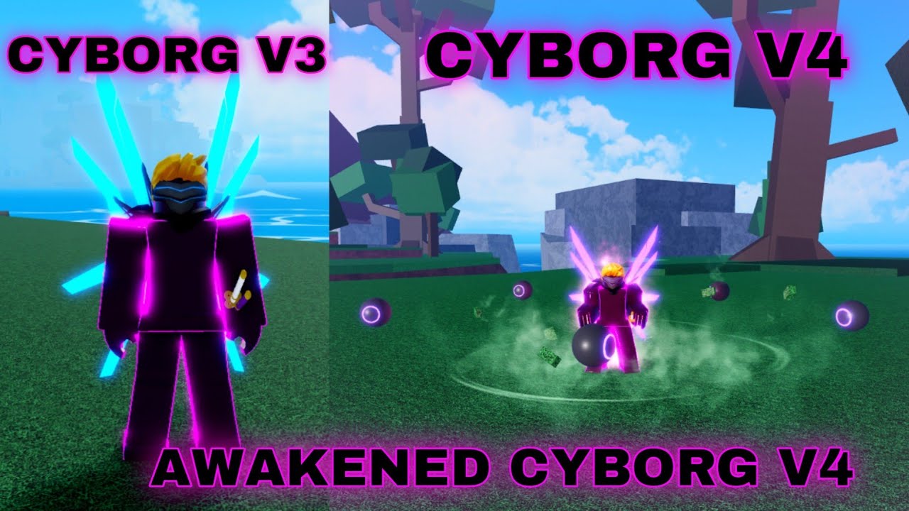 Hình ảnh tộc Cyborg v4 trong Blox Fruit