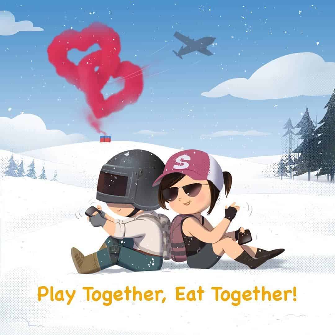 Hình avatar PUBG cute lãng mạn