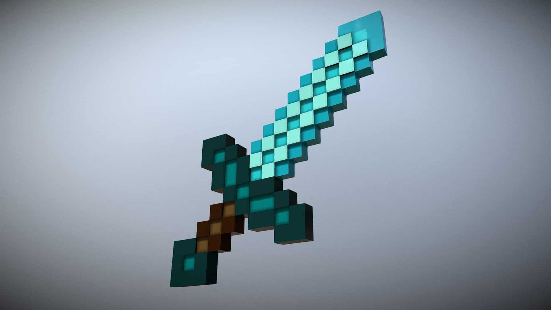 Hình cây kiếm trong Minecraft đẹp sắc nét