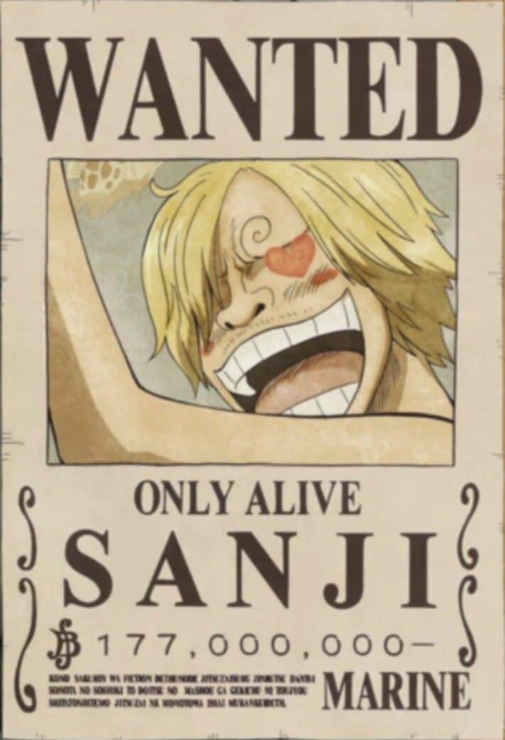 Hình truy nã Sanji độc đáo
