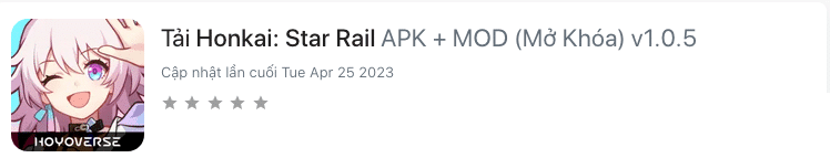 Honkai Star Rail APK + MOD v1.0.5