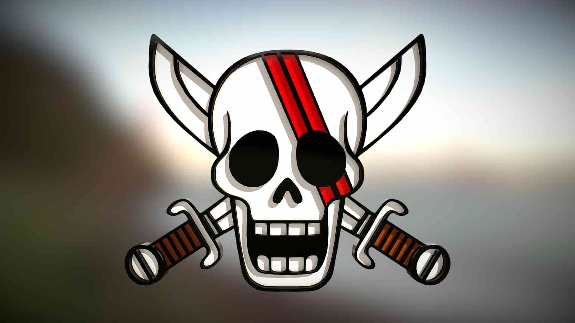 Logo băng hải tặc Tóc Đỏ ấn tượng-