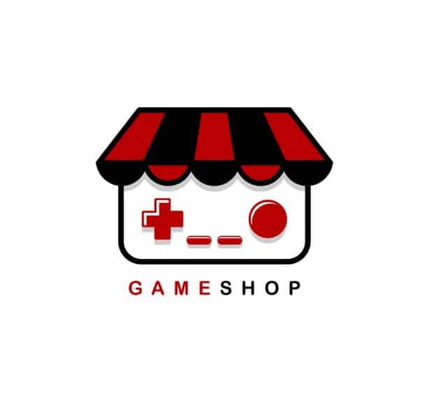 Mẫu logo shop game sáng tạo