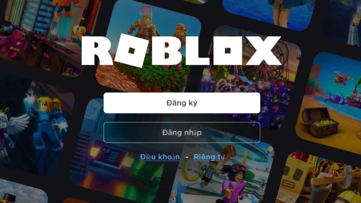 Thực hiện đăng ký hoặc đăng nhập để chơi Roblox