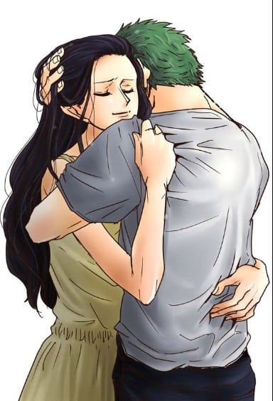 Zoro ôm Robin