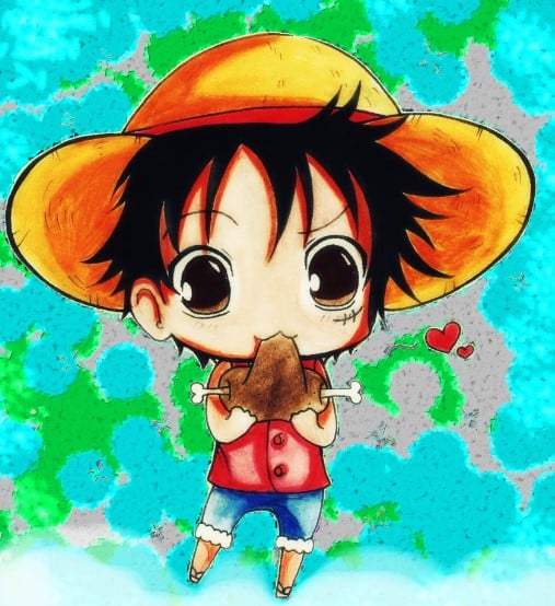 Avatar Luffy Chibi Đáng Yêu