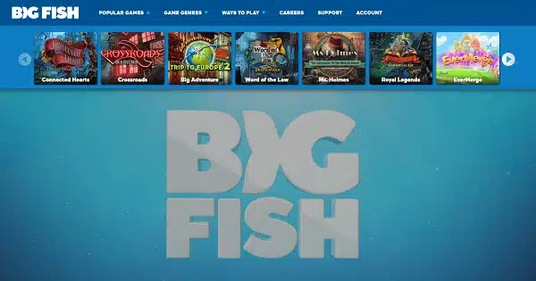 Bigfishgames.com là web game trực tuyến hỗ trợ người dùng chơi và tải game về máy